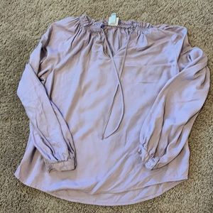 Long sleeve blouse - purple